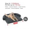 Dog Bed Large Sized Dog, Fluffy Dog Bed Couch Cover, Calming Large Dog Bed, Washable Dog Mat for Furniture Protector,Perfect for Small