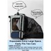 1 Pack Expandable Pet Carrier Backpack Volcano Gray