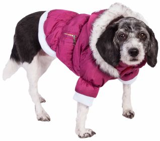 Metallic Fashion Pet Parka Coat (size: small)